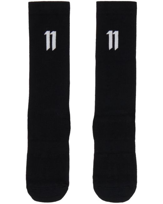 Boris Bidjan Saberi 11 Black Three-pack Calf-high Socks for men