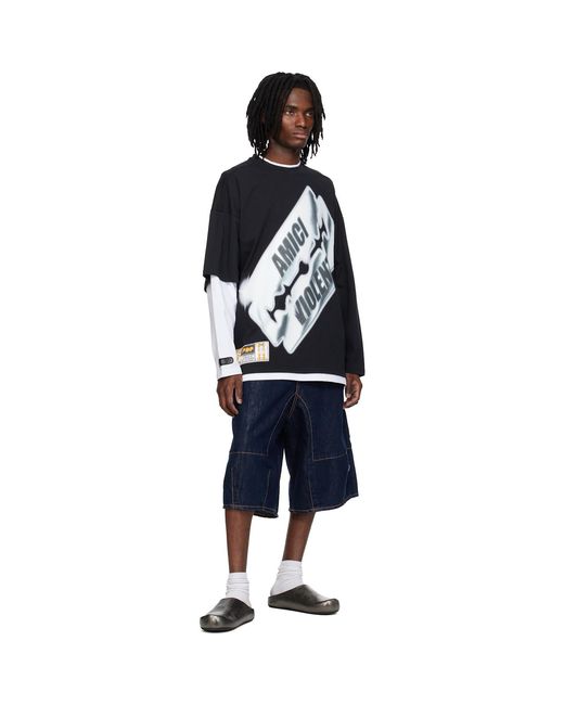 PDF Blue Positano Denim Shorts for men
