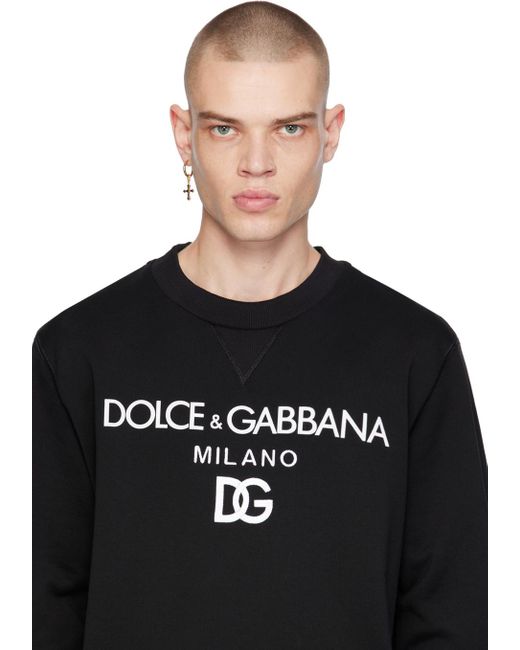 メンズ Dolce & Gabbana ゴールド& クロス シングルピアス Black