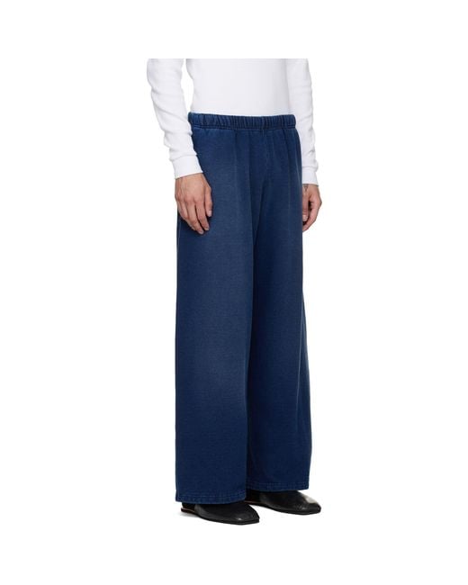 Les Tien Blue Heavyweight Party Sweatpants for men