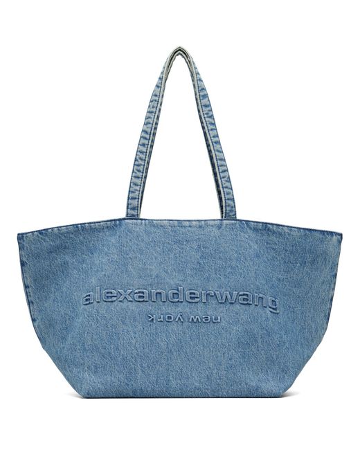 Alexander Wang Blue Denim Punch Tote