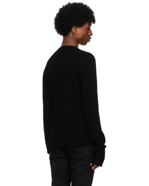 Rick Owens Black Porterville Headon Sweater for men