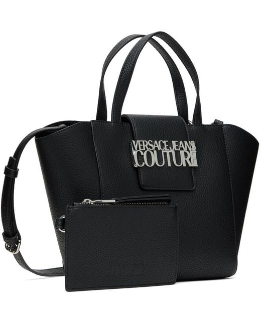 Versace Black Faux-leather Tote