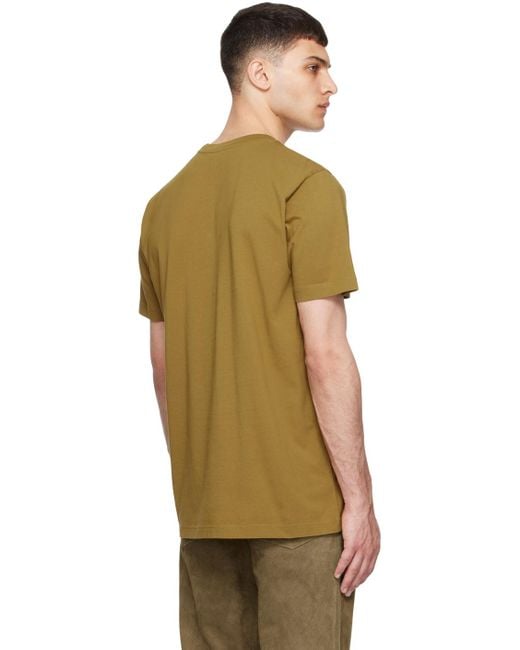 Marni Green Khaki Printed T-Shirt for men
