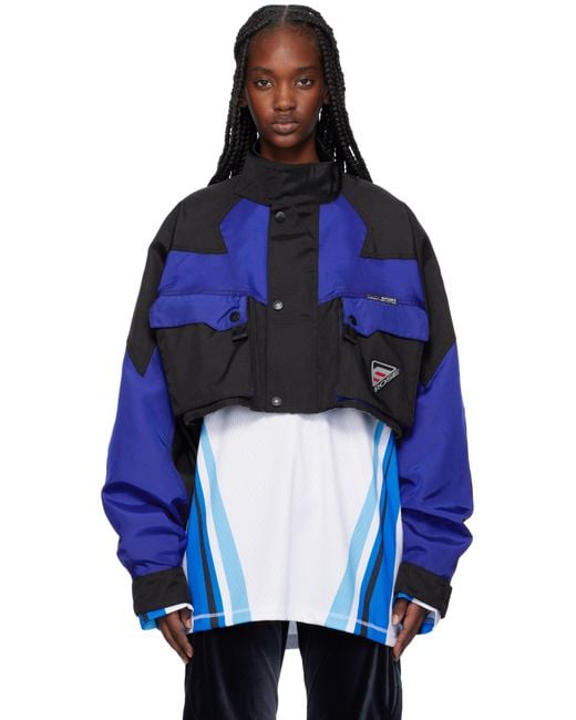 Martine Rose Cut Sports Jacket in Blue | Lyst UK
