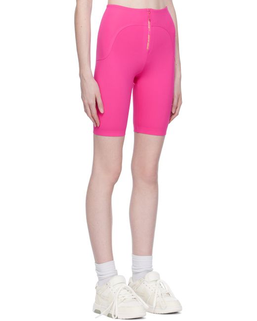 Off-White c/o Virgil Abloh Pink Zip Shorts