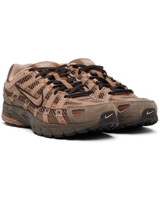 Nike Black P-6000 Suede Sneakers for men