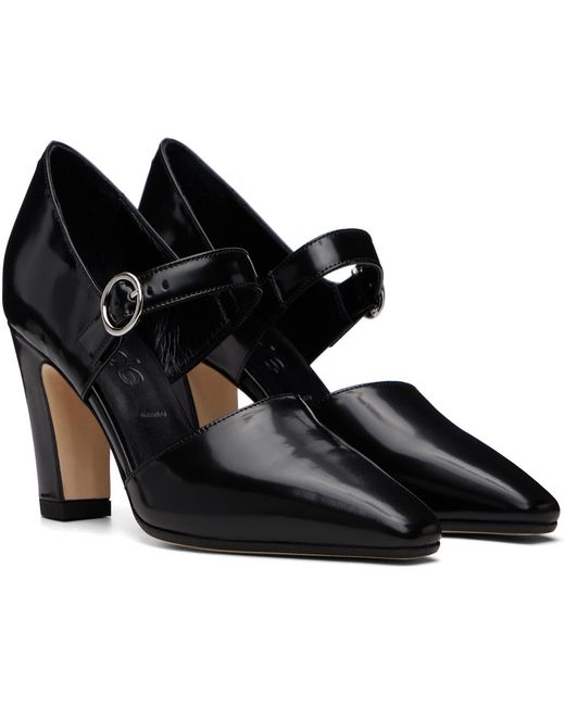 Aeyde Black Isidora Mary-Jane Heels