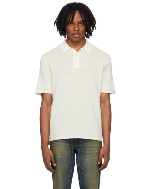 Rag & Bone Black Harvey Polo for men