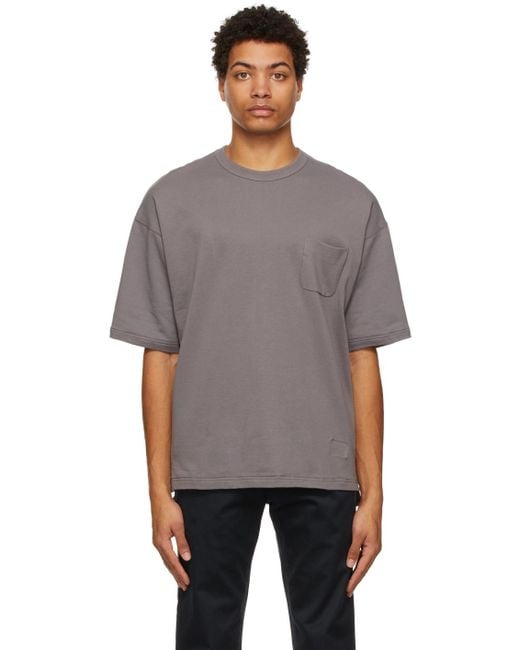 Nanamica Gray Grey H/s Pocket T-shirt for men