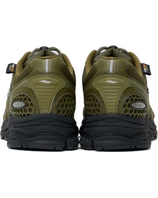 メンズ Saucony カーキ Progrid Triumph 4 Gorpcore スニーカー Black
