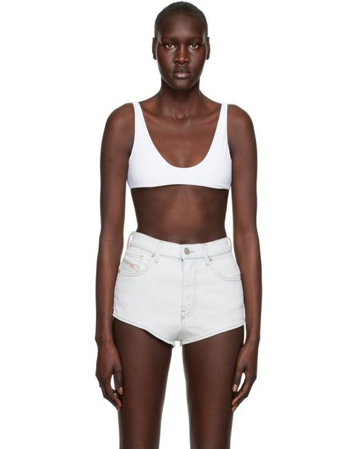 DIESEL White Taratwist Bikini Top | Lyst Canada