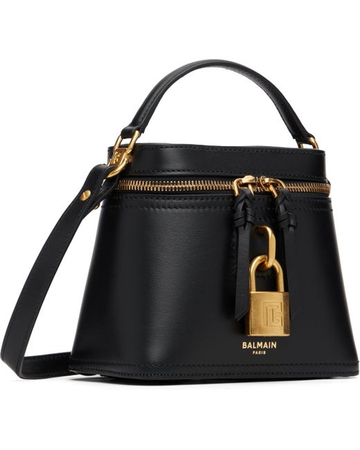 Balmain Black Pulse Vanity Bag