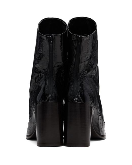 Lemaire Black Glove 80 Ankle Boots