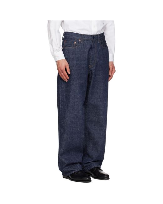 Nanamica Blue Selvage Jeans for men