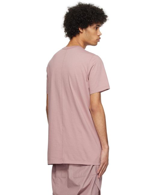 T-shirt rose à couture centrale Rick Owens pour homme en coloris Multicolor