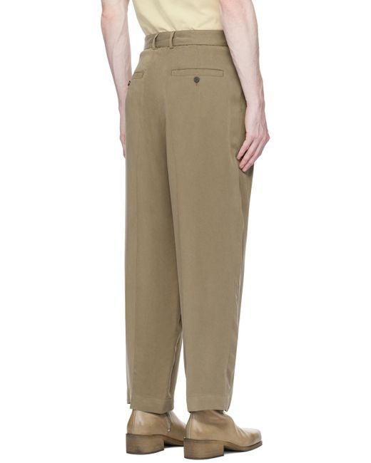 LE17SEPTEMBRE Natural Belted Trousers for men