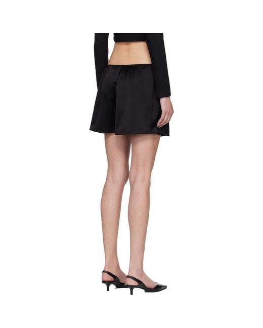 Leset Black Barb Miniskirt