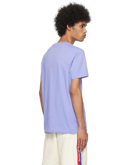 Moncler Blue Graphic T-shirt for men