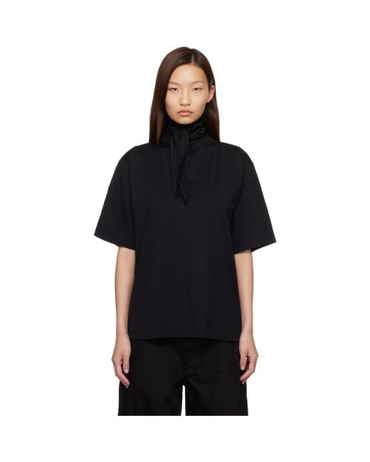 Lemaire Black Foulard T-Shirt