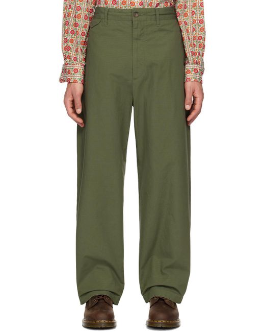 Engineered Garments Green Enginee Garments Officer Trousers for men