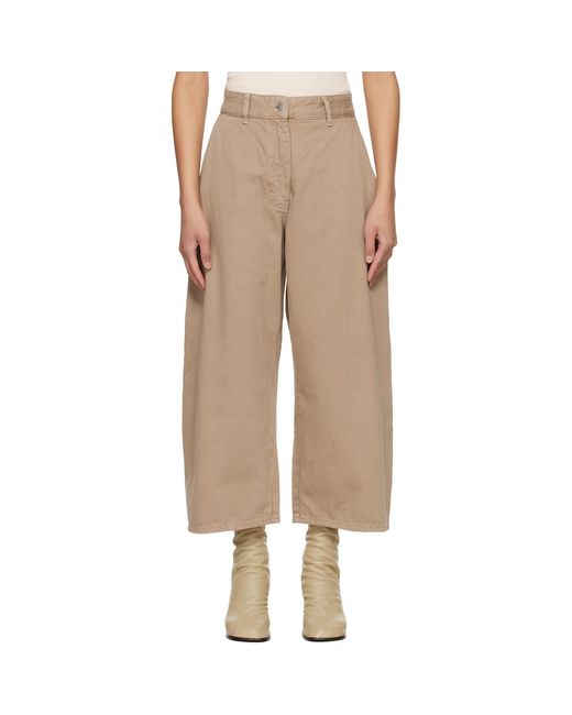 Studio Nicholson Natural Taupe Chalco Denim Jeans