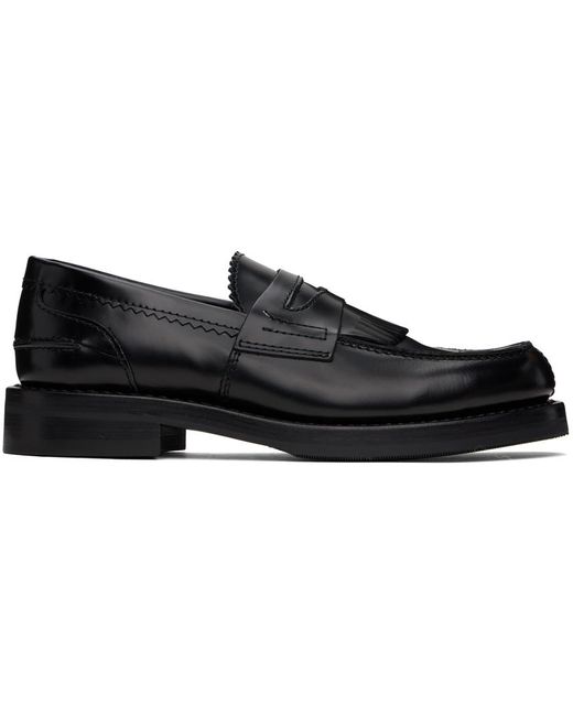 Our Legacy Black Fringed Loafers for men