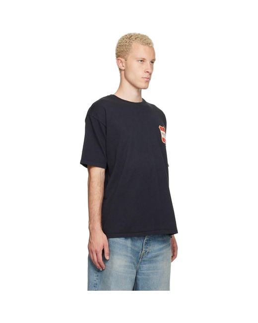Rhude Black Filtaro T-Shirt for men