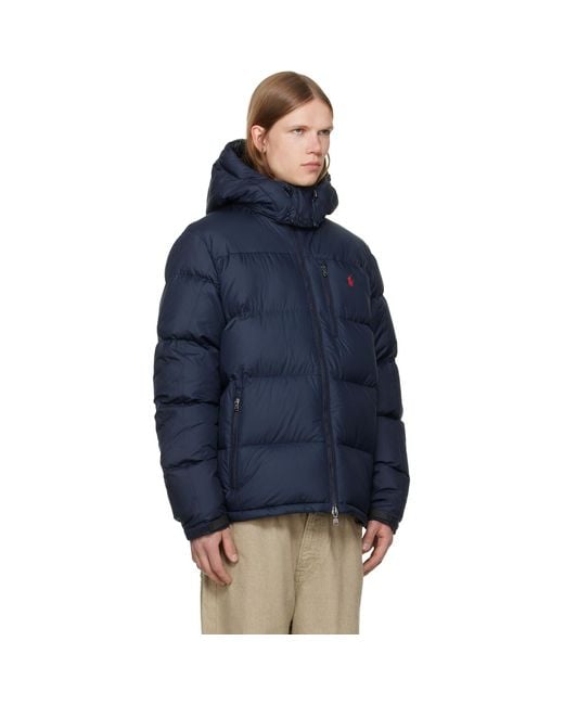 Polo Ralph Lauren Blue Recycled Insulated Down Jacket for men