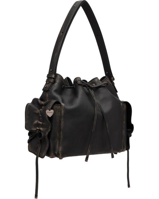 Acne Black Multipocket Bucket Bag