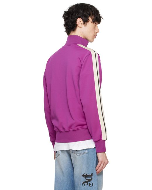 Palm Angels Purple Classic Logo Track Jacket for men