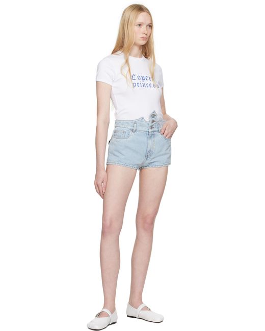 Coperni ブルー Disney Crown デニムショートパンツ Blue