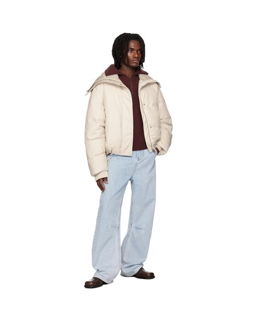 Entire studios Black Off- Kelly Down Jacket for men