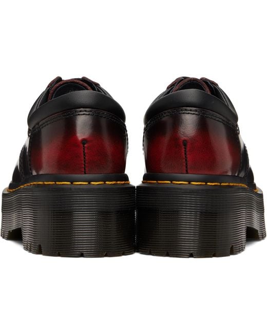 Dr. Martens Black Burgundy 8053 Quad Platform Derbys