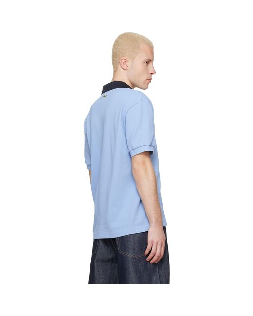 Lacoste Blue 'French Made' Classic Fit Badge Polo for men