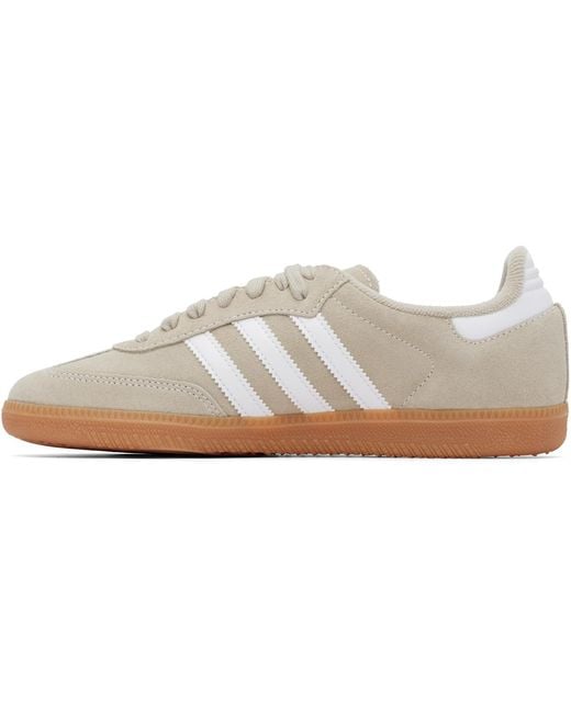 Adidas Originals Gray Samba Og Sneakers for men