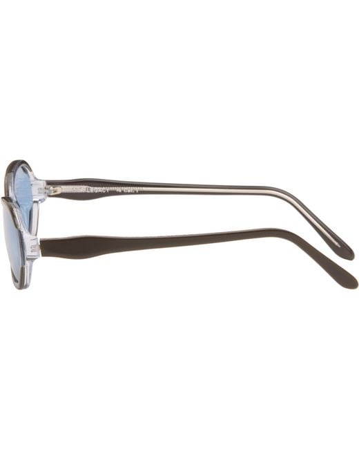 Our Legacy Blue Drain Sunglasses for men
