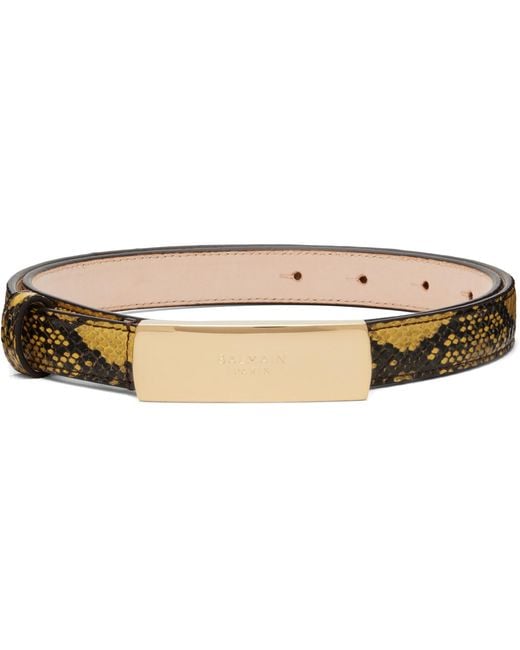 Balmain Natural Leather Belt