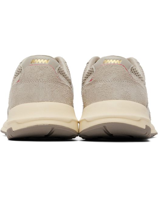 HUGO White Logo Detail Textured-Suede Sneakers for men