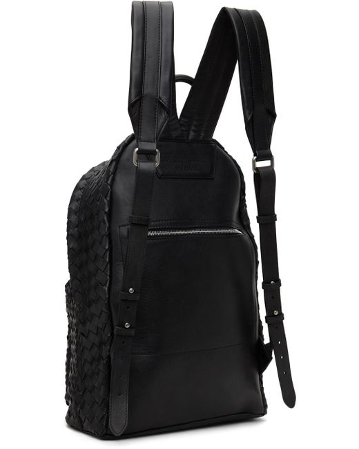 Officine Creative Black Armor 004 Backpack for men