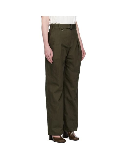 Burberry Multicolor Gabardine Belted Trousers