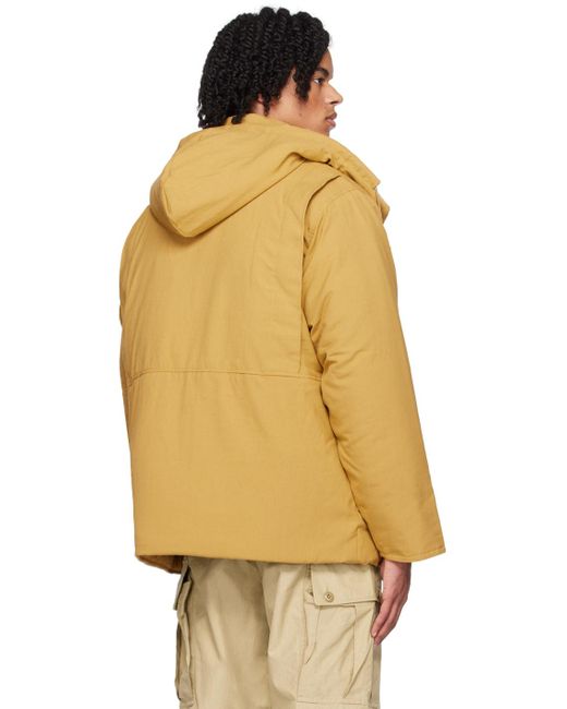 Beams Plus Orange Hooded Jacket for men