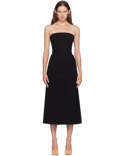 16Arlington Black Noctula Midi Dress