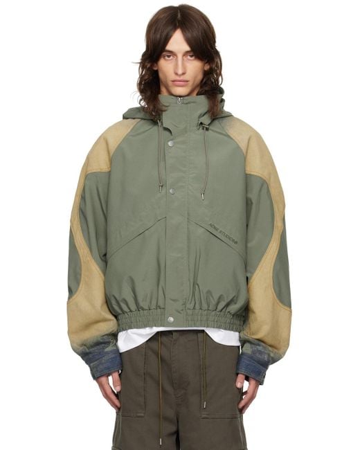 希少　acne studios bomber jacket Acne Studios - Bomber jacket logogram - Military green