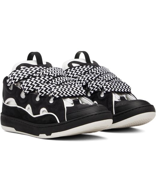 Lanvin Black Curb Sneakers for men