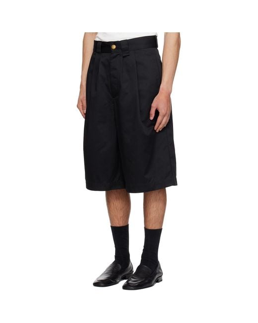 Willy Chavarria Black Borracho Shorts for men