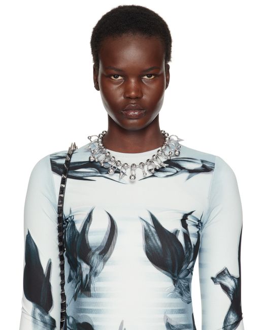 Jean Paul Gaultier シルバー The Ball ネックレス White
