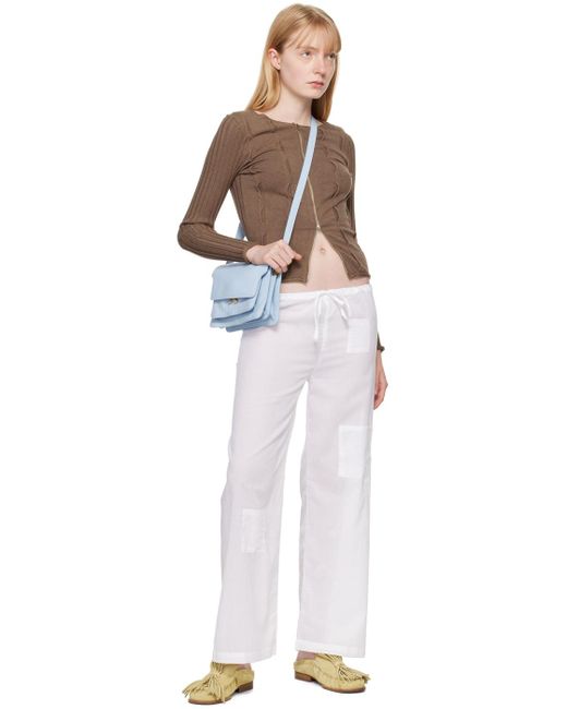 Pantalon blanc à poches GIMAGUAS en coloris White