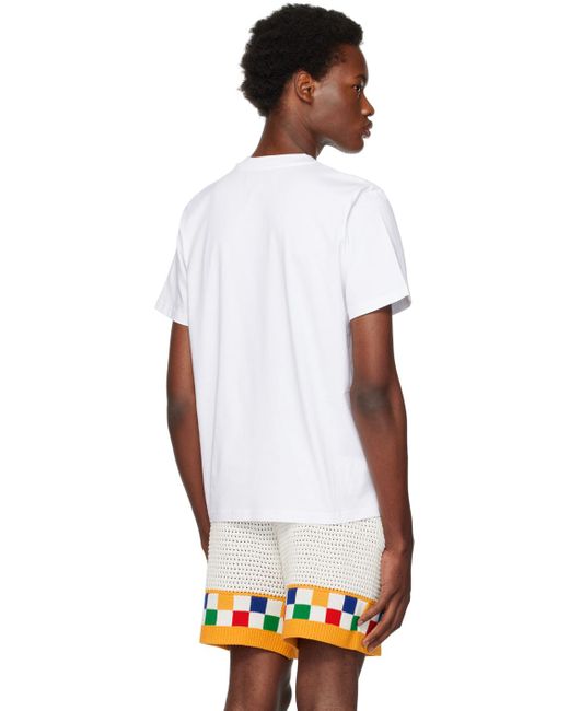 T-shirt 'jeu de crayon' blanc Casablancabrand pour homme en coloris White
