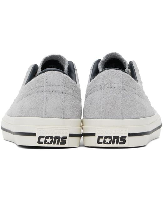 Converse Black Gray One Star Pro Low Top Sneakers for men